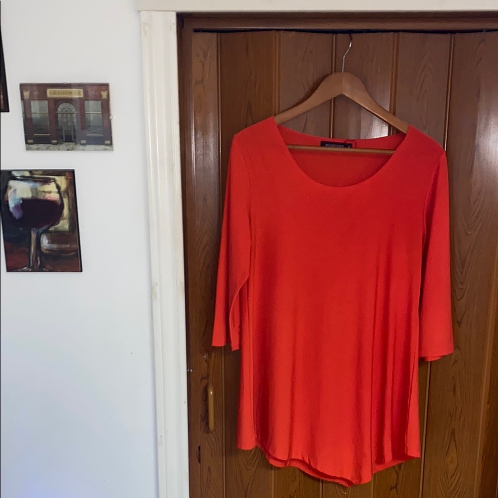 Elegant Orange Women's Top